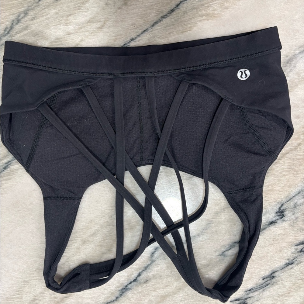 lululemon athletica Black Crop Top